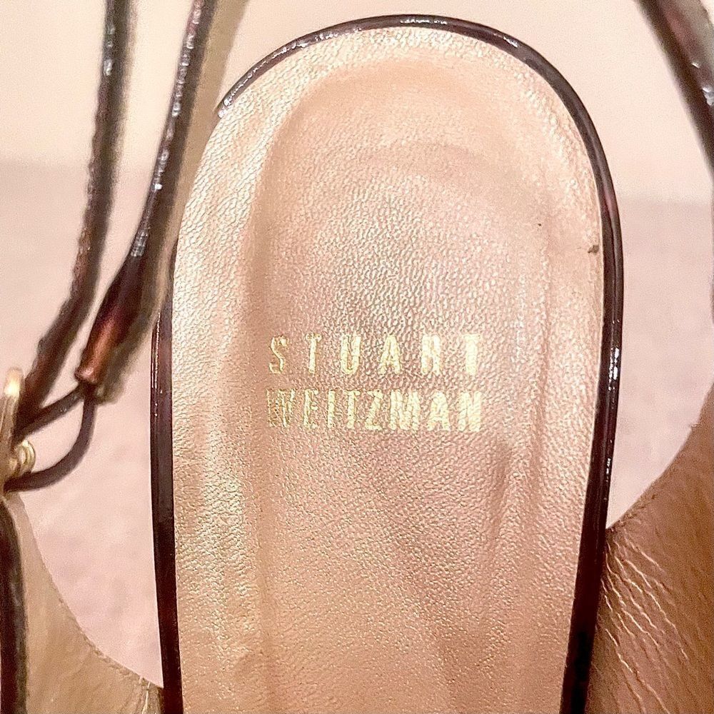 Stuart Weitzman Leopard Wedge Sandals - Picture 12 of 13